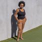 Ribbed Lounge Tank - Black - Senita Athletics