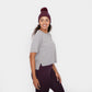 Ribbed Lounge Tee - Heathered Gray - FINAL SALE