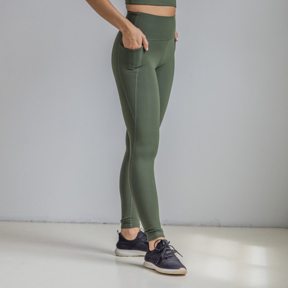 Ribbed Shakti Pants - Evergreen - Senita Athletics