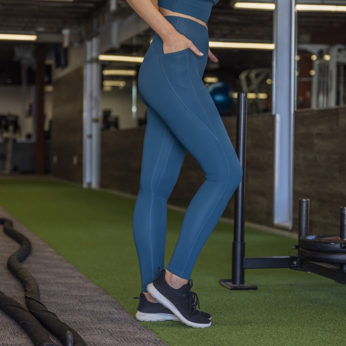 Ribbed Shakti Pants - Pacific - Senita Athletics