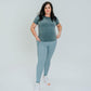 Ribbed Shakti Pants - Steel Blue - Senita Athletics