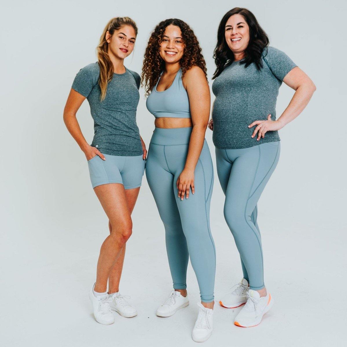 Ribbed Shakti Pants - Steel Blue - Senita Athletics