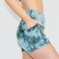 Lux High Waisted Rio Shorts (3.75 in. inseam) - Dark Sage Tie Dye