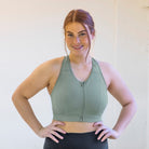 Run Free High Impact Bra - Sage - Senita Athletics