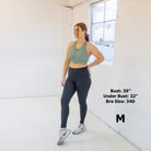 Run Free High Impact Bra - Sage - Senita Athletics