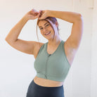 Run Free High Impact Bra - Sage - Senita Athletics