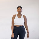 Run Free High Impact Bra - White - Senita Athletics