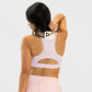 Lux Sarah Sports Bra - Pink Lemonade Houndstooth