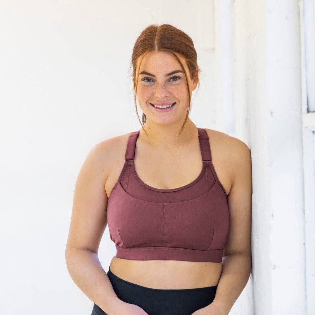 Sculpt Support Bra - Marsala - Senita Athletics