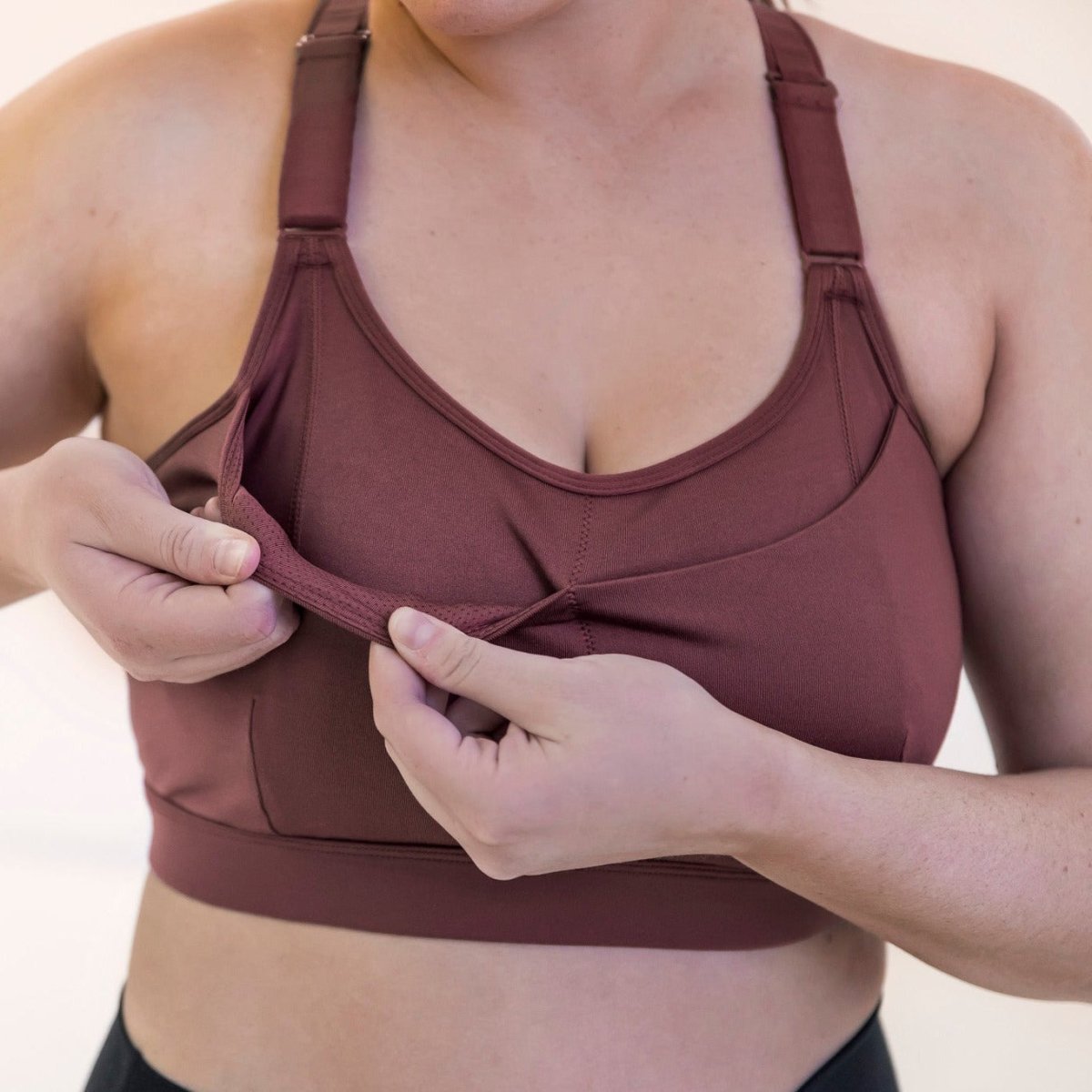 Sculpt Support Bra - Marsala - Senita Athletics