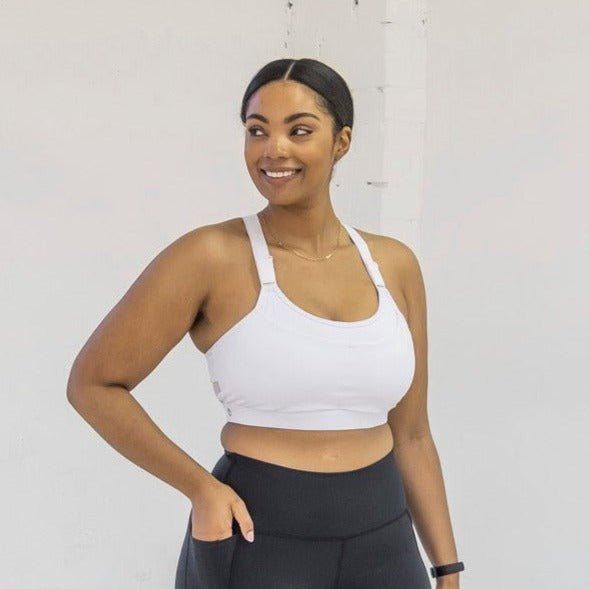 Sculpt Support Bra - White - Senita Athletics