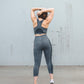 Seamless Power Capris - Gray - Senita Athletics