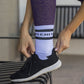 Senita Crew Socks - White/Black - Senita Athletics