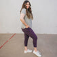 Shakti 7/8 Capris - Zig Zag Eggplant - Senita Athletics