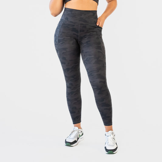 Skin Shakti Leggings - Black Camo