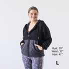 Shelby Sherpa Jacket - Black - Senita Athletics