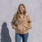 Shelby Sherpa Jacket - Latte - Senita Athletics
