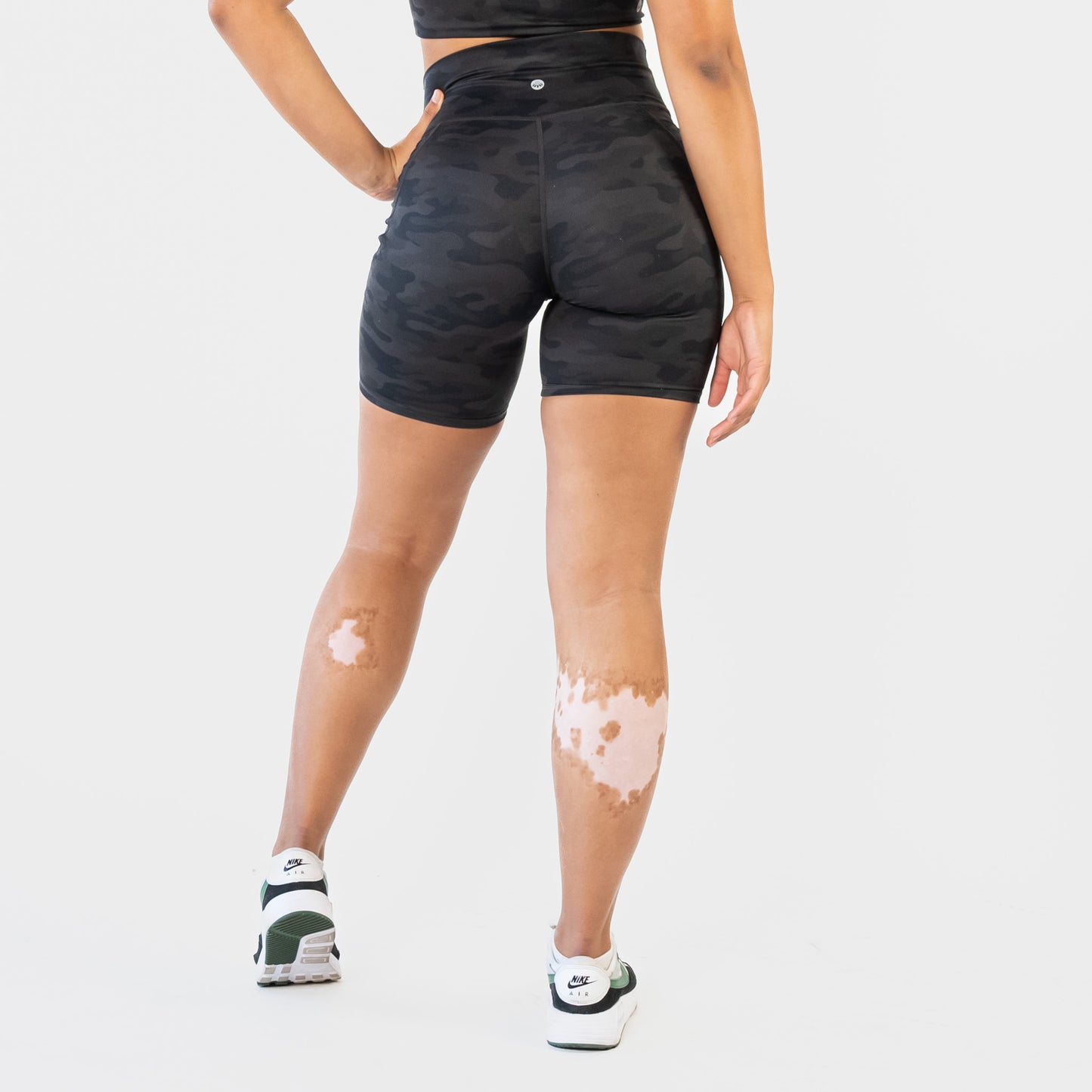 Skin Biker Shorts (8 in. inseam) - Black Camo
