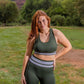 Sporty Seamless Sports Bra - Evergreen - Senita Athletics