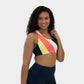 Strappy Sports Bra - Highlighter/Bloom Pink/Jet Stream - FINAL SALE