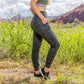 Studio Skin Joggers - Black and Evergreen Terrain - Senita Athletics