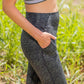 Studio Skin Joggers - Black and Evergreen Terrain - Senita Athletics