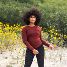 Tie Back Long Sleeve - Bronze - Senita Athletics