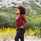 Tie Back Long Sleeve - Bronze - Senita Athletics