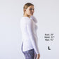 Tie Back Long Sleeve - White - Senita Athletics