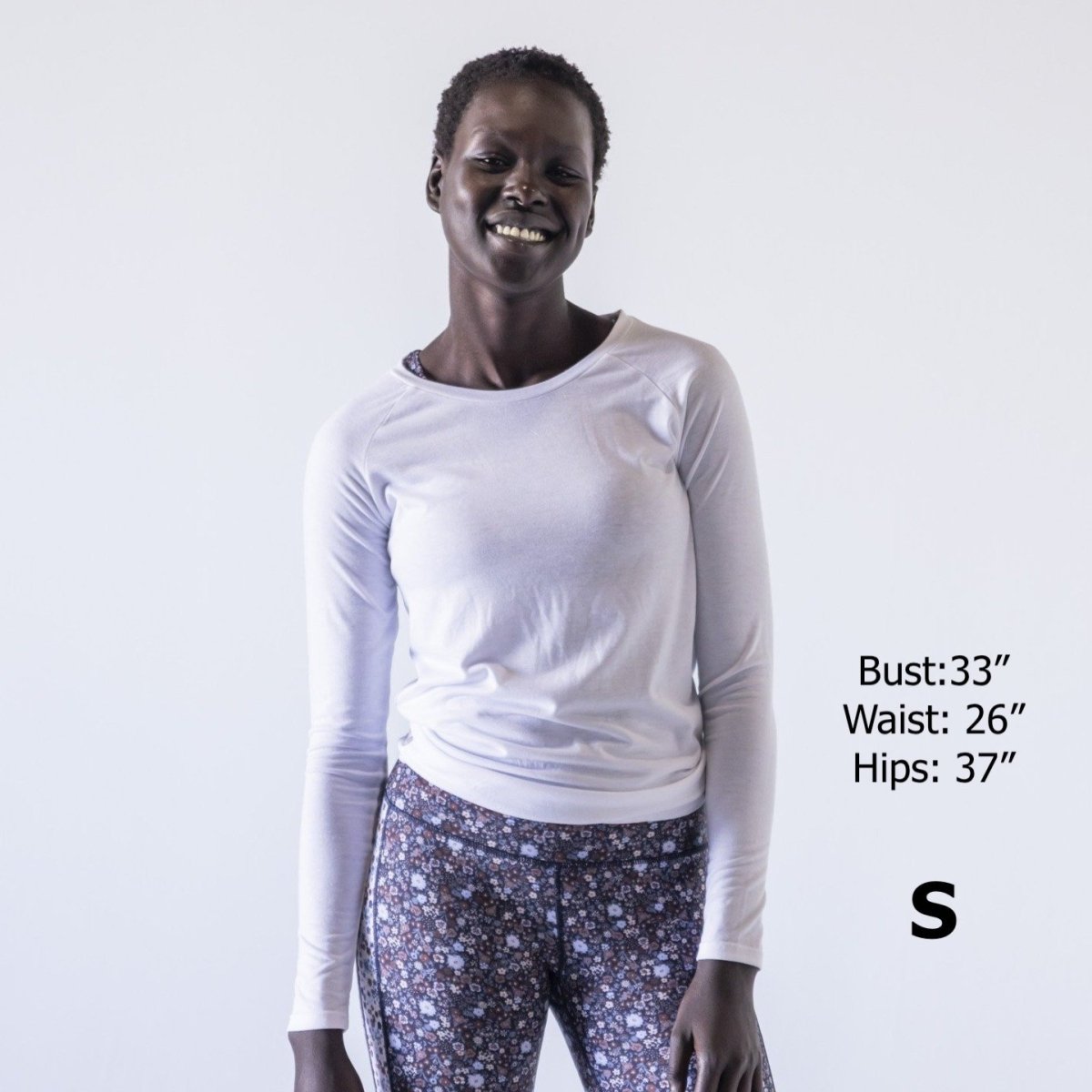 Tie Back Long Sleeve - White - Senita Athletics