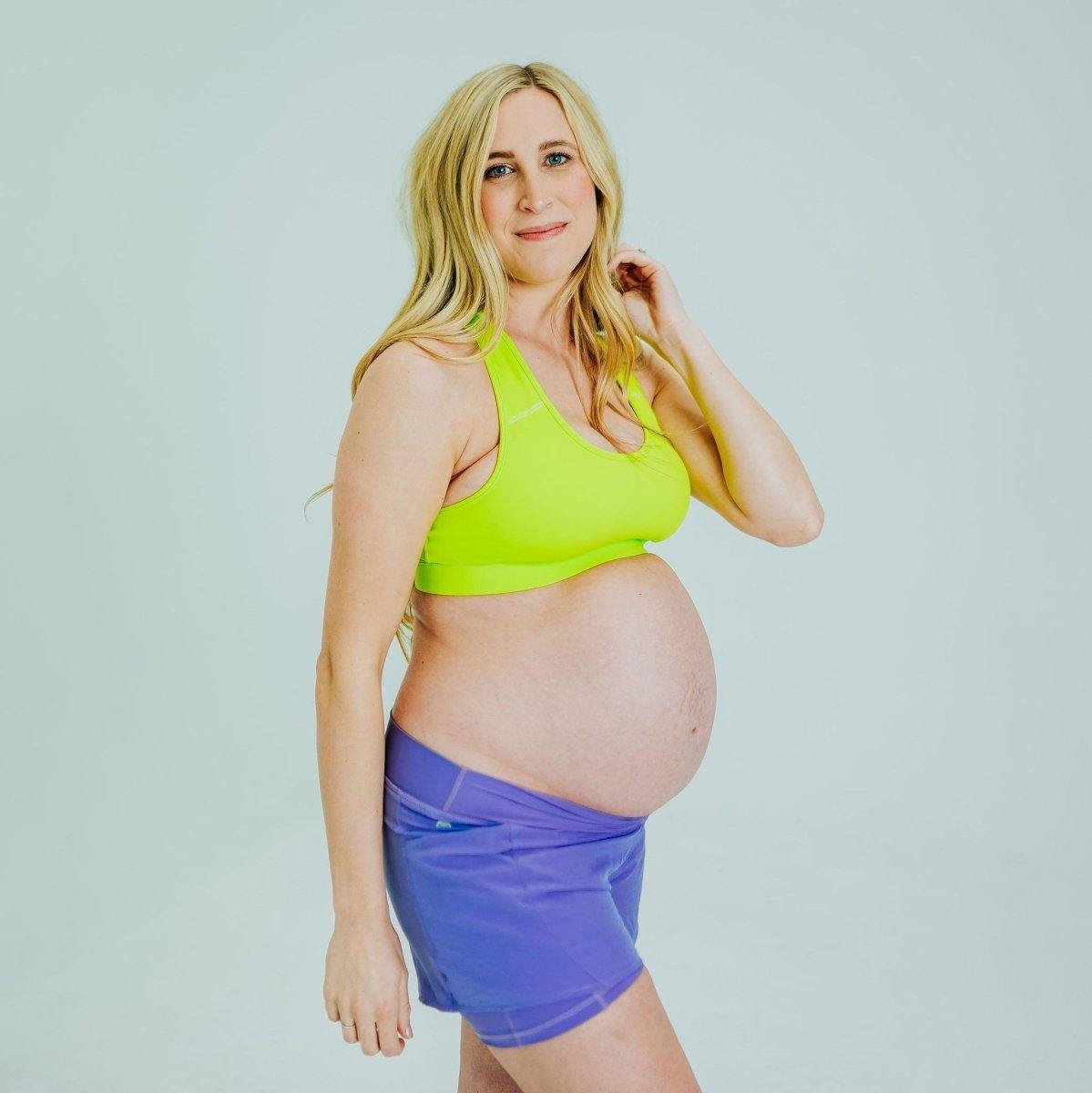 Under Panel Maternity Shorts - Iris - Senita Athletics