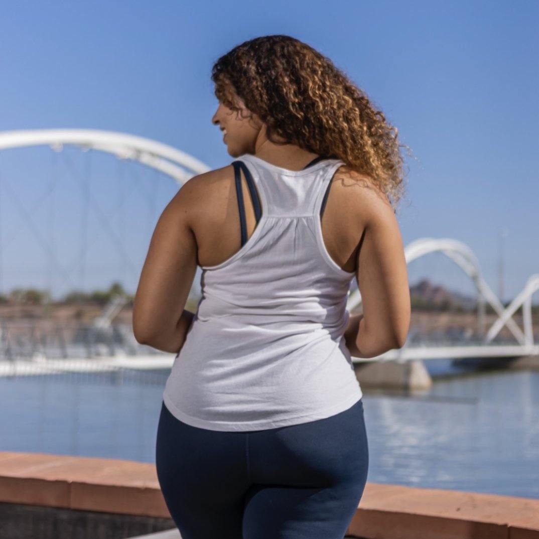 USA Racerback Tank - White - Senita Athletics