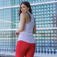 USA Racerback Tank - White - Senita Athletics
