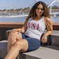 USA Racerback Tank - White - Senita Athletics
