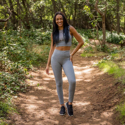 Victoria Leggings - Heathered Gray - Senita Athletics