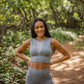 Victoria Sports Bra - Heathered Gray - Senita Athletics
