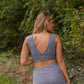 Victoria Sports Bra - Heathered Gray - Senita Athletics