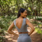 Victoria Sports Bra - Heathered Gray - Senita Athletics
