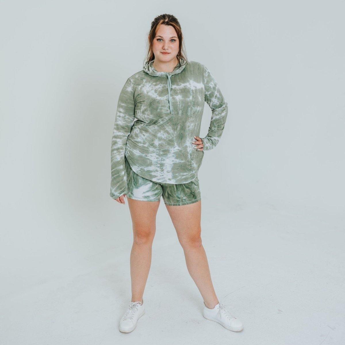 Weekend Hoodie - Sage Tie Dye - Senita Athletics