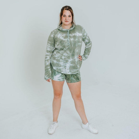 Weekend Hoodie - Sage Tie Dye - Senita Athletics