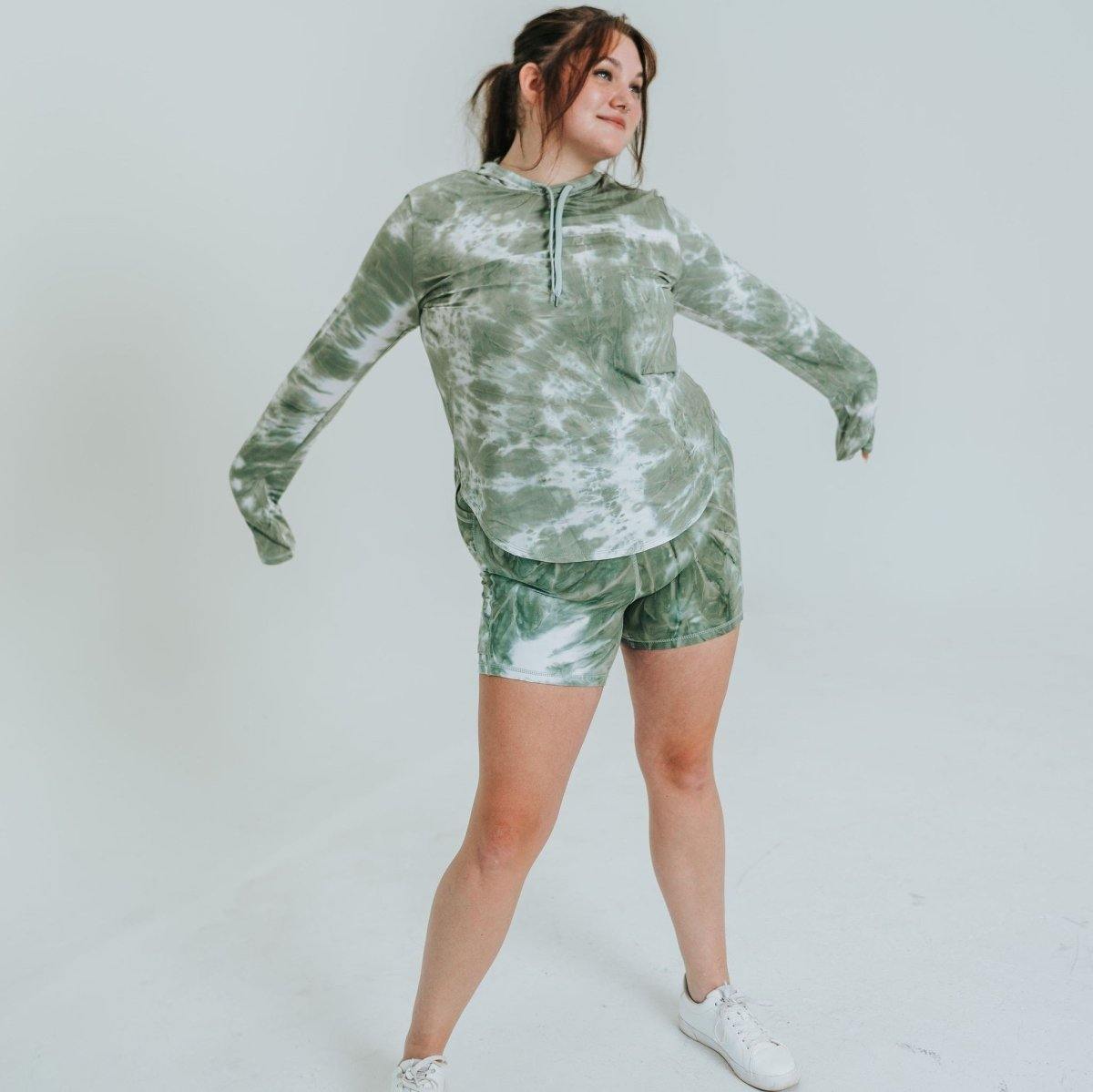 Weekend Hoodie - Sage Tie Dye - Senita Athletics
