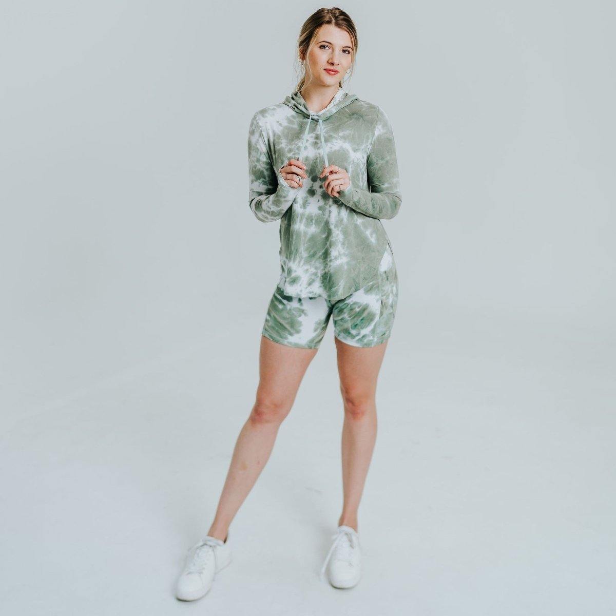 Weekend Hoodie - Sage Tie Dye - Senita Athletics