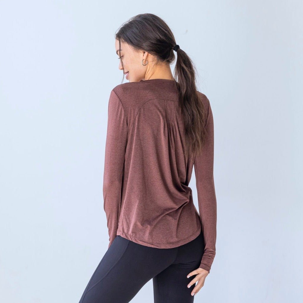 Wonder Long Sleeve - Fossil - Senita Athletics