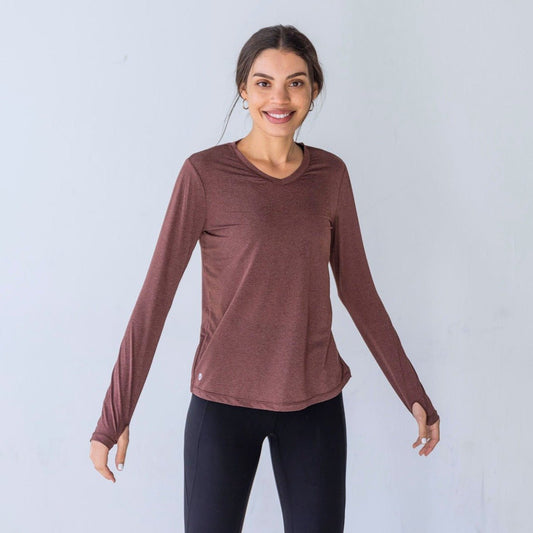 Wonder Long Sleeve - Fossil - Senita Athletics