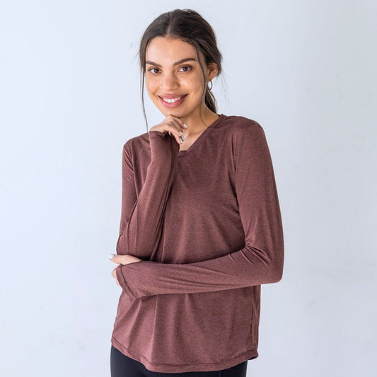 Wonder Long Sleeve - Fossil - Senita Athletics