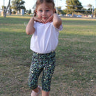 Youth Racer Capris - Daisy - Senita Athletics