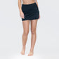 High Waisted Zuma Swim Skort - Black - FINAL SALE
